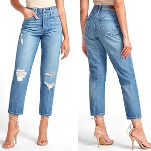 Express Distressed‎ High Rise Dad Jean Sz 2